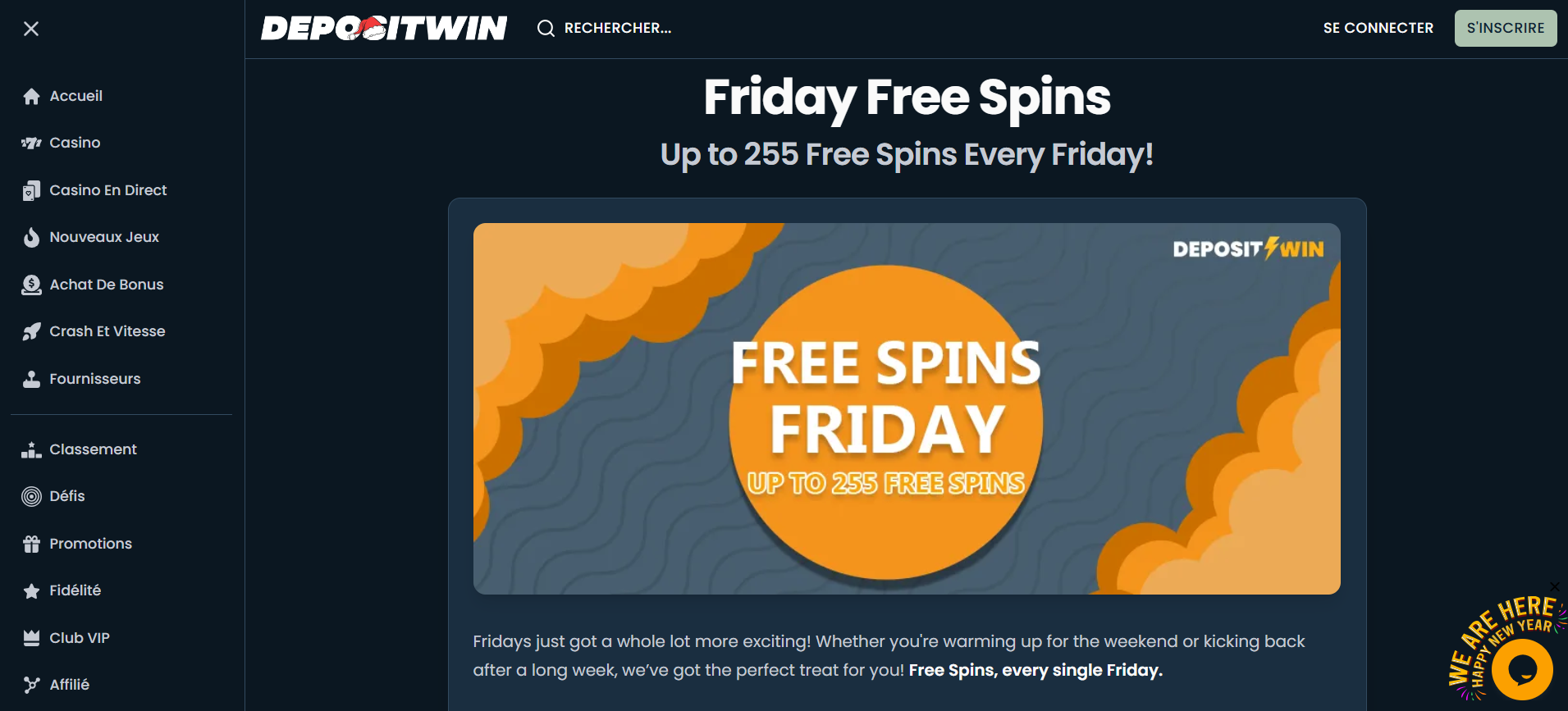 Obtenez de nombreux freespins pour découvrir les incroyables machines à sous DepositWin.
